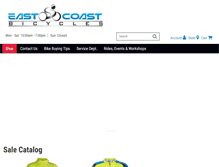 Tablet Screenshot of eastcoastbicycles.com